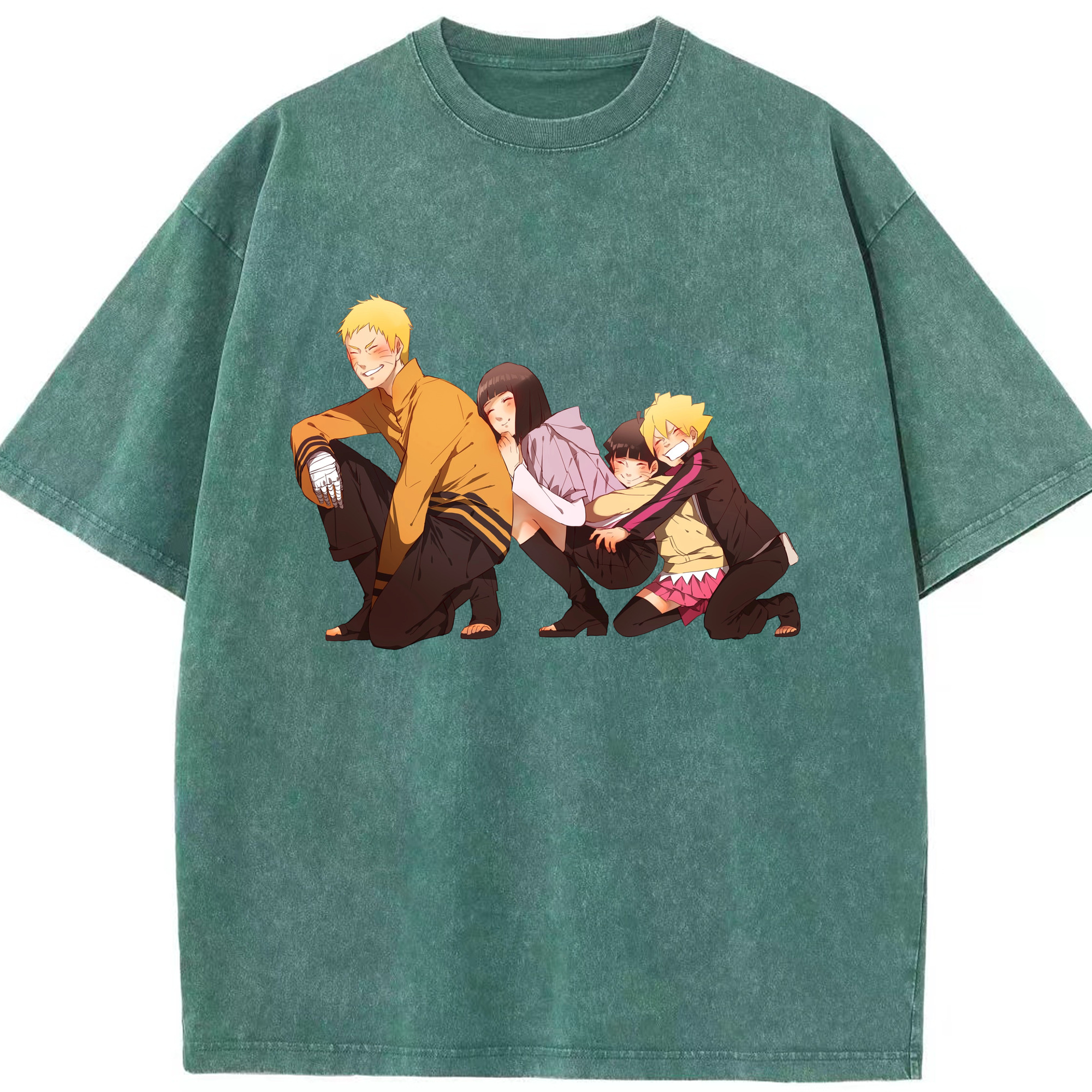 （画像用） NARUTO -ナルト- うずまき ナルト Uzumaki Naruto 綿100% ヴィンテージ風 半袖Tシャツ（フロントプリント）